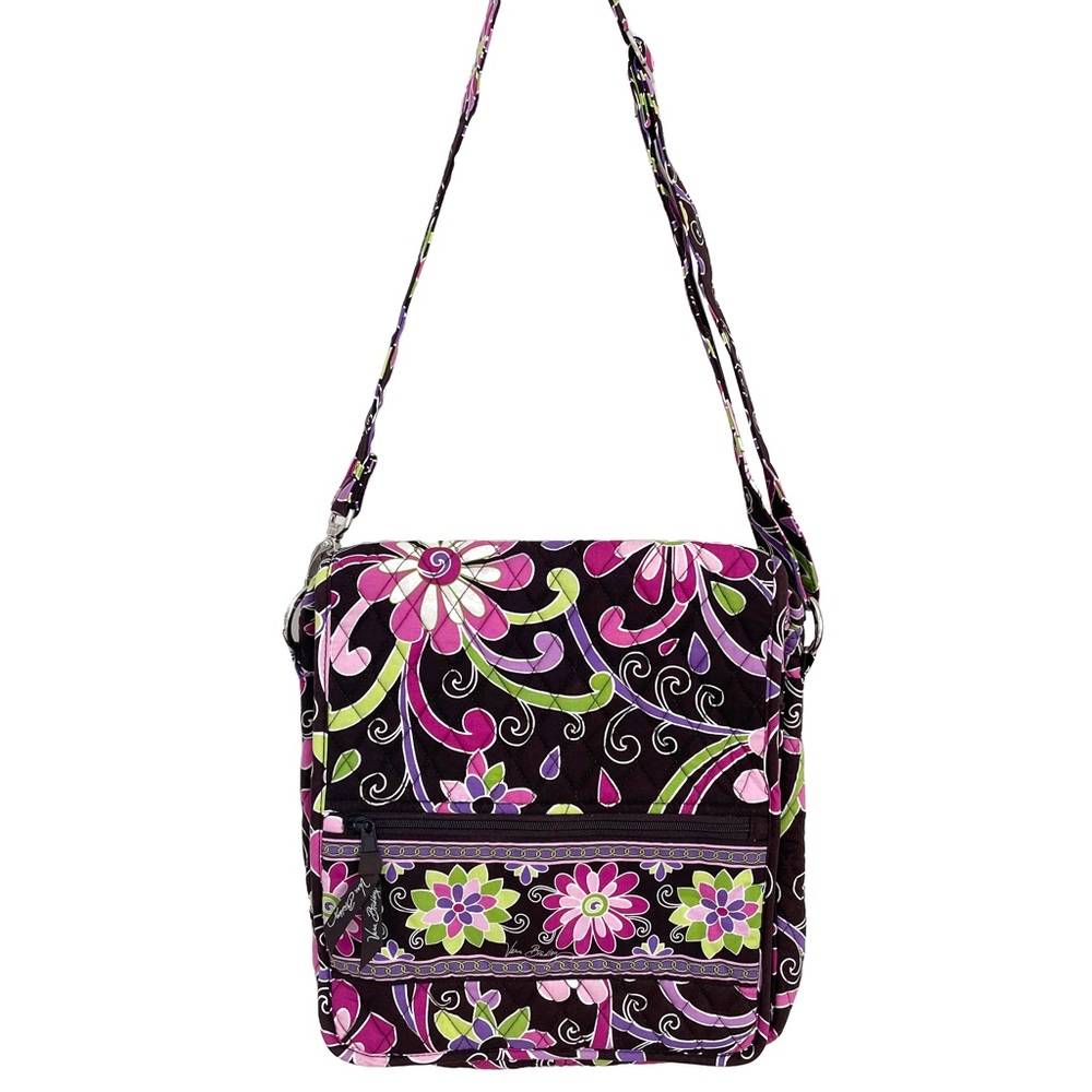 Vera Bradley “Purple Punch” Retired Pattern Satchel Purse - Like New